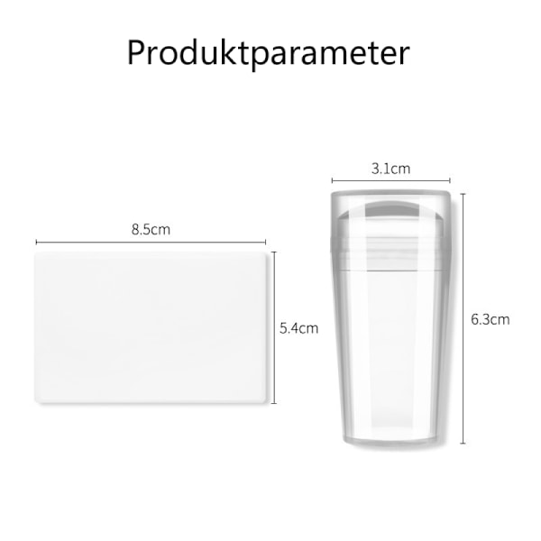 Professionell Nagelstylist Stämpel, Klar Silikon Fransk Nagelkonst Verktyg För DIY Manikyr, Dubbelsidig Design Med Snabb Rengöring, Lämplig För