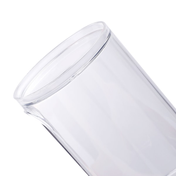 1 st 13,5*7,6 cm transparent bomullsplattor hållare; Makeup remover pad arrangör dispenser för badrumsförvaring - bambulock
