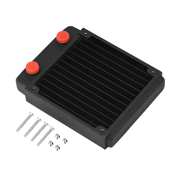 Kopparradiator Värmeväxlare Dator Vattenkylning Vätskekylare (120mm)