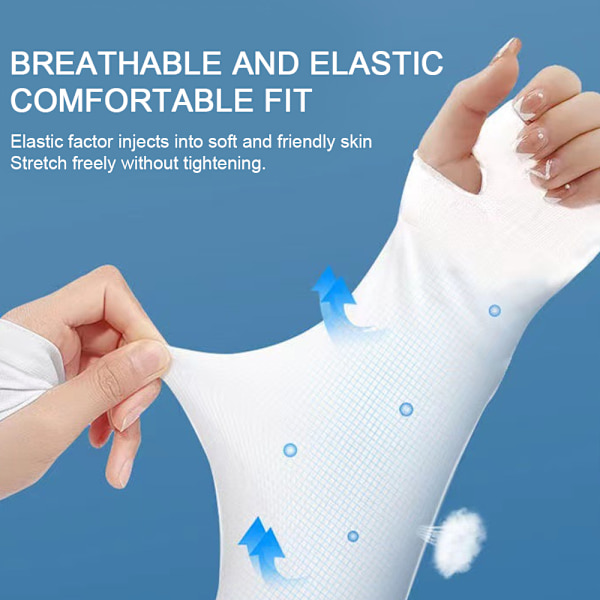 UV-solskydd Arm Sleeves Kvinnor Ungdom Kompression Kylning