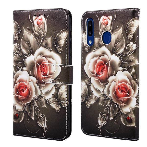 Plånboksfodral, Huawei P Smart 2019, Rosor