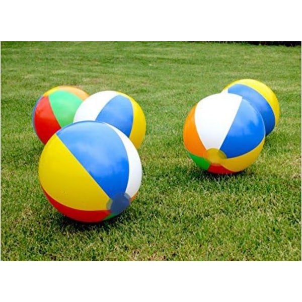 Poolside Carnival Delight, Strandbollar i Bulk för Livfulla Luau-dekorationer, Slitstark Vinyl med Förstärkta Sömmar, Enkel Uppblåsning, Ett Måste För