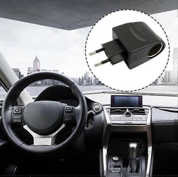GETIT Bil Cigarettænder Adapter Bil Cigarettænder Stik Oplader Adapter EU, 220V til 12V, 6w