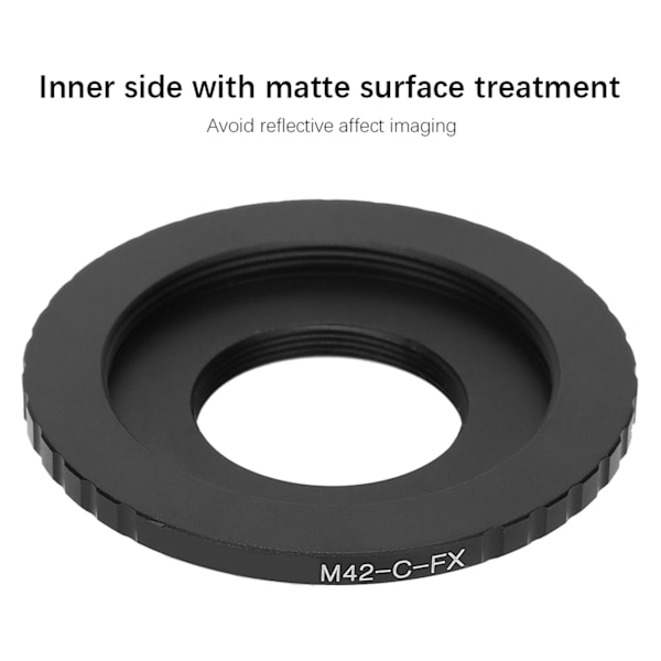 M42CFX-adapterring passar för M42/C-fästeobjektiv som installeras för FX-kamerahus