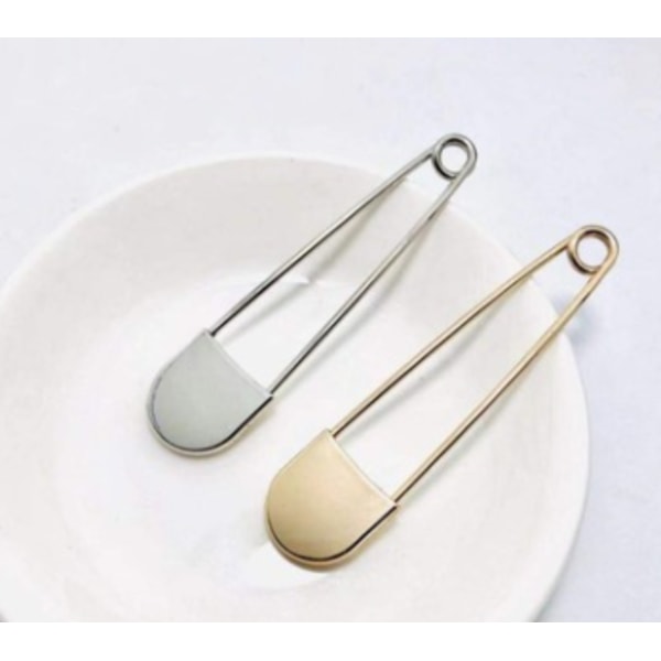 Metallbrosch Pin Lapel Stick Pin Kostym Slips Brosch 2PCS
