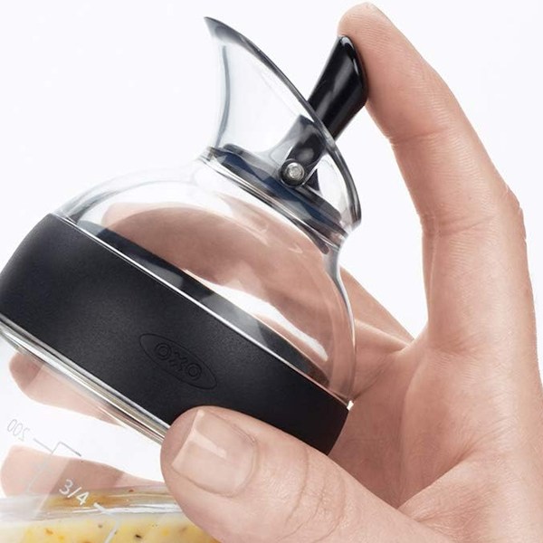 Salladsdressingbehållare för blandning och mätning, läckagesäkra flaskor med mångsidig design