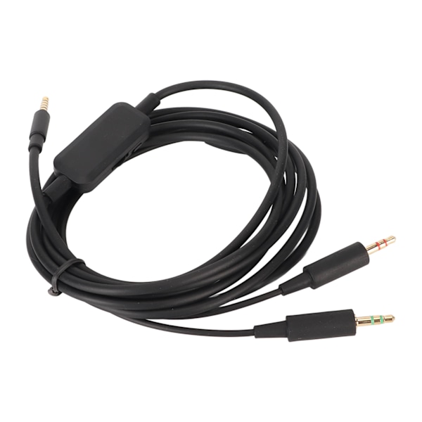 Udskiftningshovedtelefonkabel 3,5 mm lydkabel med lydstyrkekontrol kompatibel med MMX300 MMX300 2. generations headset
