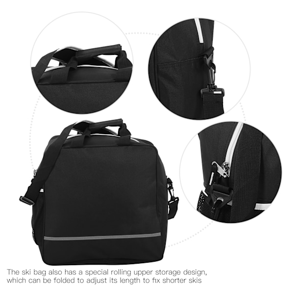 Nylon Snowboard Bag og Ski Boot Oppbevaringsposer Vanntett Bæreveske Reiseveske Sett