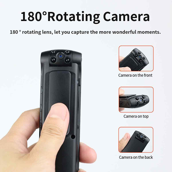Kompakt Minikamera, Avancerad 1080p HD Infraröd Mörkerseende, För Bred Användning Inom Diskret Övervakning