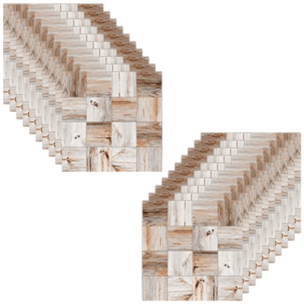 Kuori ja liimaa laatta 20 arkkia Vedenpitävä backsplash keittiölaattatarroille Itsekiinnittyvä lattialaatta PVC-seinälaatta DIY-laattatarrat
