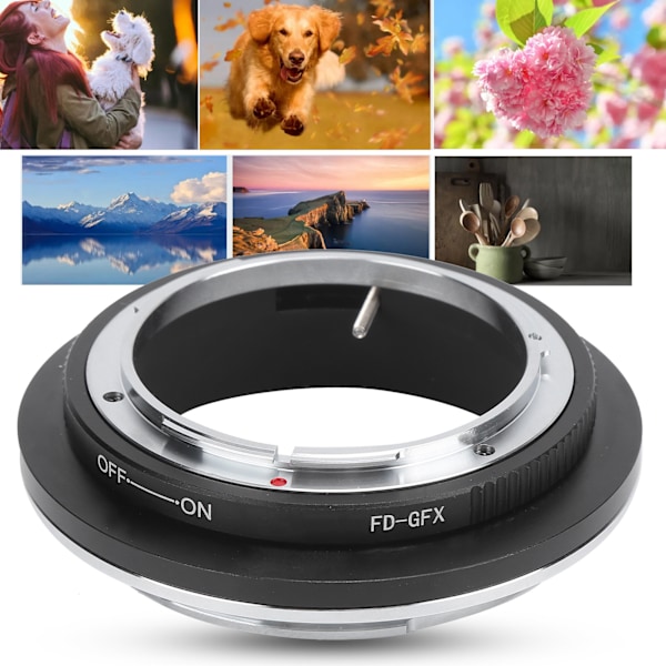 NEWYI FDGFX Objektivadapter Konverterring för FD Objektiv till Fujifilm GFX Mount Kamera