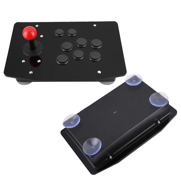 Arcade Rocker Game Joystick 8 Knappars Spelhandtag Controller (Svart)