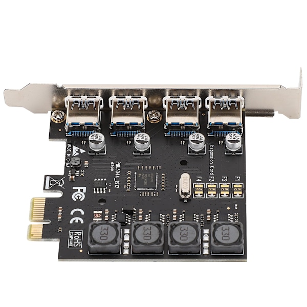 4-portars PCI-E till USB 3.0 PCI Express expansionskort adapter 5 Gbps hastighet