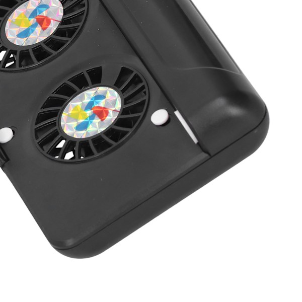 Multifunksjonell sklisikker dobbel vifte radiator varmeavledning bakklips mobiltelefon tilbehør