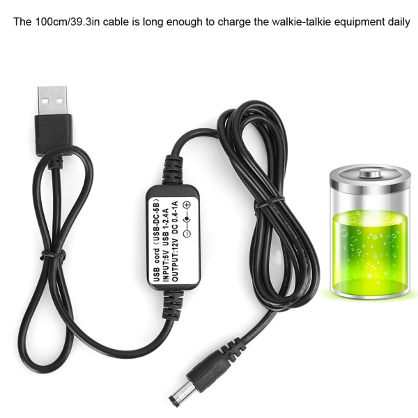 USB-strømkabel for reiselader for walkietalkie-linje for WOUXUN for TYT for QUANSHENG
