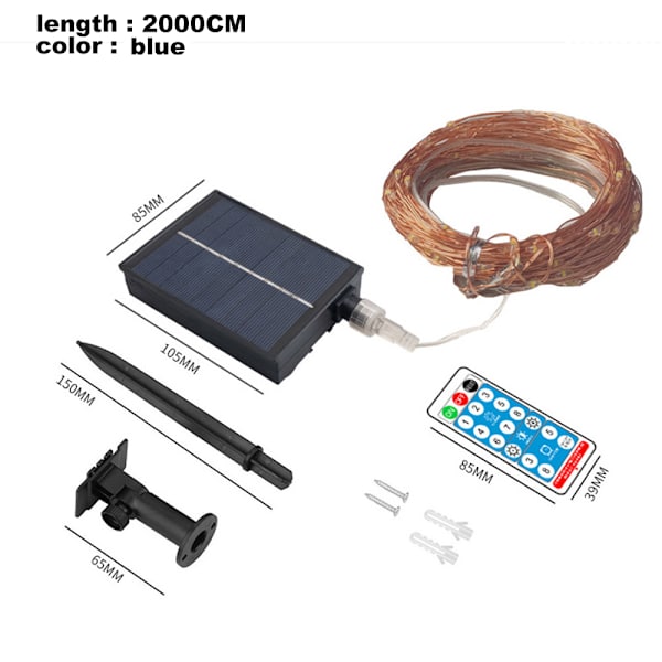 30 Dragonfly String Lights Solcellslampor Utomhus
