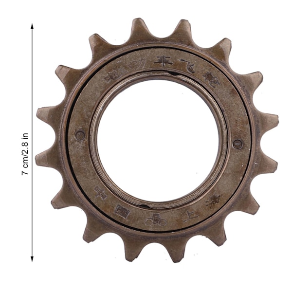 16 tenner sykkel frihjul kassett tannhjul En hastighet 16T sykkel erstatningstilbehør