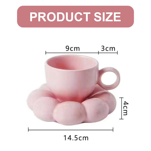 Keramisk kaffemugg, slät glaserad yta, kreativ muggdesign med värmestabilt och pålitligt material, perfekt för flera användningsområden, bedårande dekorationer för