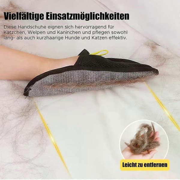 GETIT stykker pelsmagnet handske, kæledyrshårfjernerhandske, kattehårfjernerhandske