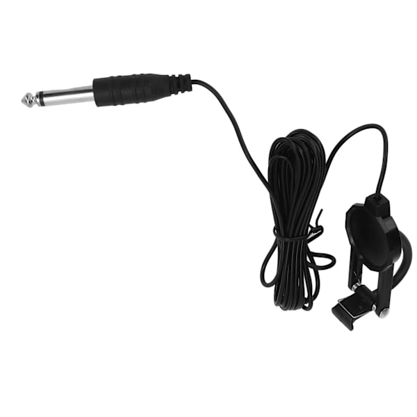 Violin Pickup Clip On Design 1/4in Jack Eliminerer Støj Violin Pickup Tilbehør Sort 2.5m Kabel