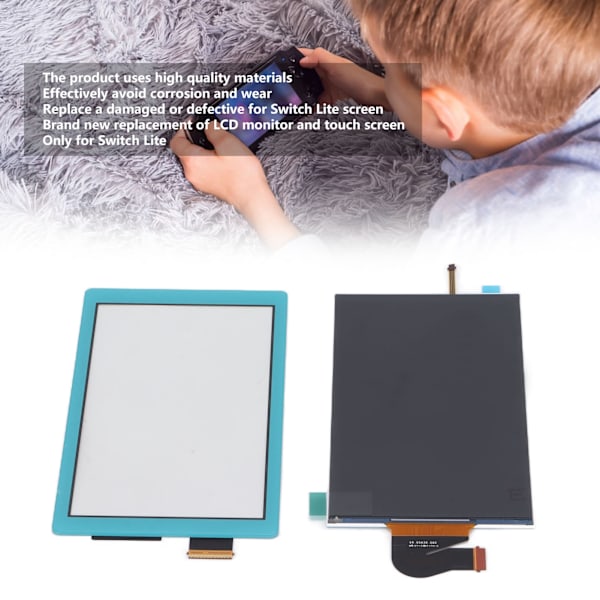Ersättning LCD-skärm för Switch Lite Hållbar ersättning LCD-skärm Panel Reparationsdelar för Switch LiteBlå