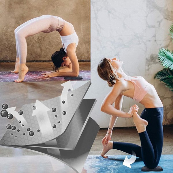 Bärbar Yogaknäkudde, Multifunktionell Kudde med Extra Tjockt Skum för Oöverträffad Komfort och Skydd Under Yoga, Pilates, Stretching, Meditation