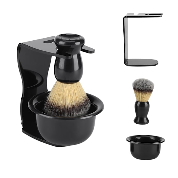 3 PCS Profesjonell Barberkostsett med Stativ, Holder og Skål
