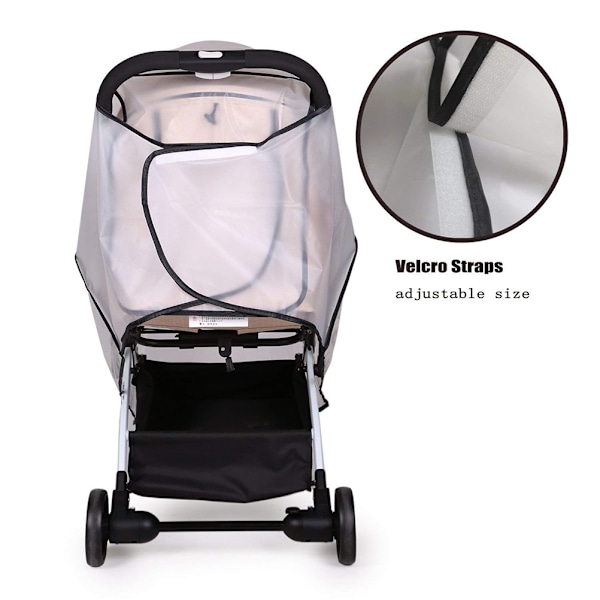 Transparent Barnvagnsregnskydd Universellt Vattentätt Skydd Baby Barnvagn Barnvagn Regnskydd