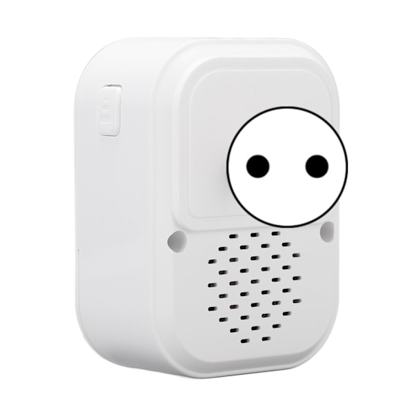 Smart trådlös WIFI videodörrklocka 1080P APP fjärrkontroll intercom nattvision vit 90‑260VEU-kontakt