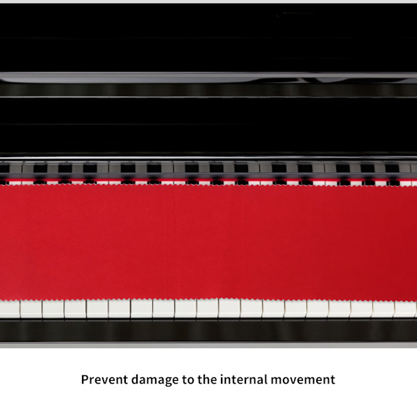 Klaver Keyboard Klud Filt Anti-Støv Absorberende Fugt Cover for at Undgå Skader (Rød)
