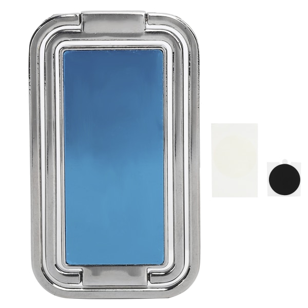 Finger Ring Mobiltelefon Hållare Stativ 360° Rotation Metall Ring Spänne MultiAngle Hand Grip(Silver )