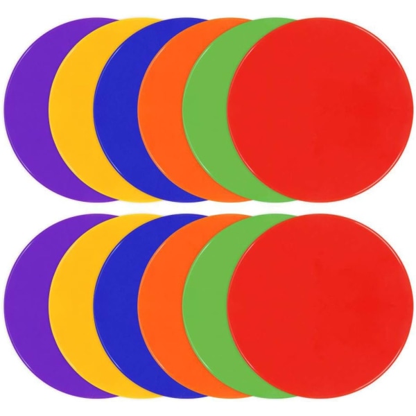 Spot Markers 9 Inch 10 Inch Set med 12 Non Slip Rubber Agility