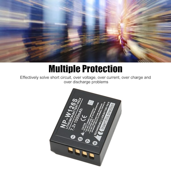 Kamera Lithium-ion batteri 1500mAh erstatning for Fujifilm XS10 XT3 XT30 XT20 XT10 XT2 XA7 XE4 XA5 XT200 100 X100V X100F