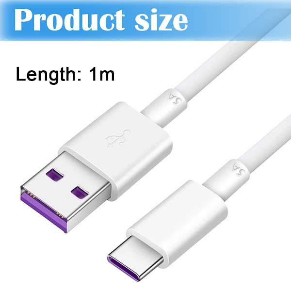 Alkuperäinen Huawei P30 Pro SuperCharge -kaapeli USB-C 22,5 W 5 A valkoinen