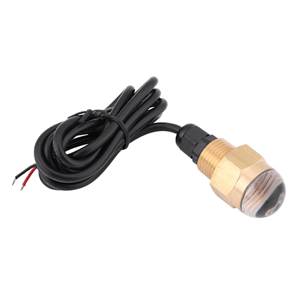 Marine Båt 12V Messing Glass Blå LED Undervannslys Lampe Avløpspropp 1/2\" NPT Yacht Tilbehør