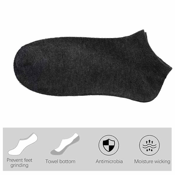 Tunna båtsockor vår och sommar, låga strumpor med låg skärning, enfärgade mångsidiga bomullsstrumpor