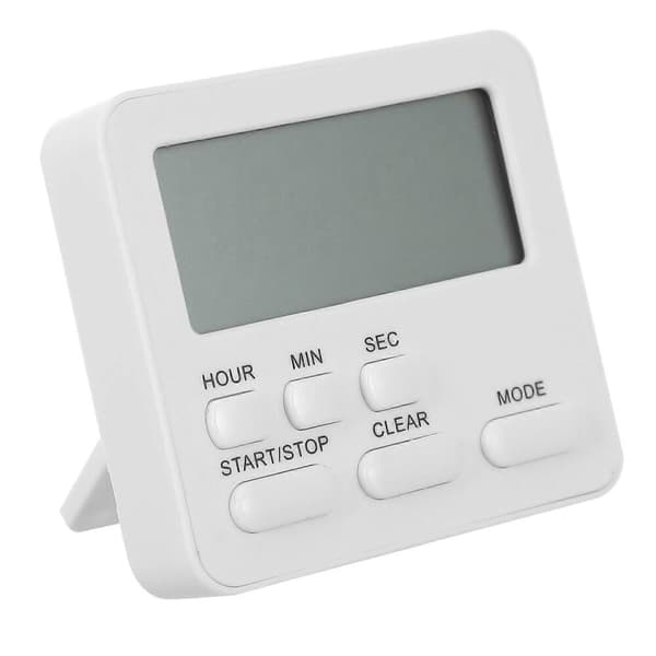 Digital køkkentimer, studietimer, vækkeur, lydløs timer, bærbar timer