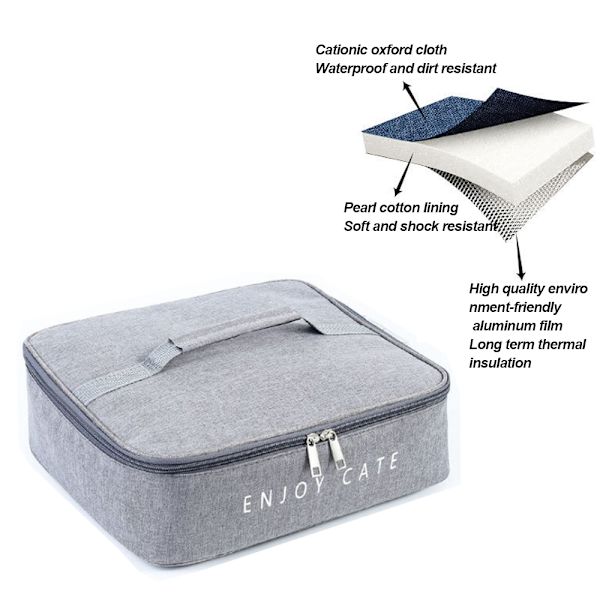 Sack Food Handbags Case Hög Kapacitet för Resor Arbete Skola Picknick