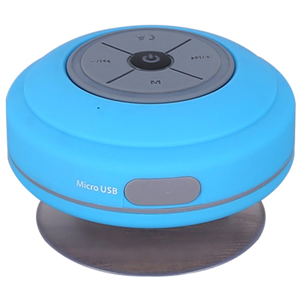 Vattentät Bluetooth LED-duschhögtalare FM-radio TF-kortläsare, inbyggda kontrollknappar, högtalartelefon, kraftfull sugkopp Bäst för