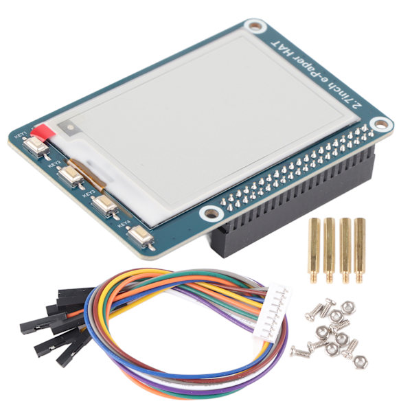 2,7 tuuman EPaper HAT EInk -moduuli 2-värinen näyttö Raspberry Pi / Arduino