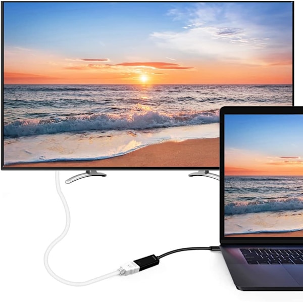 Mirror Display Maestro, Portabel, Thunderbolt 3-kompatibel, 4K-upplösning, Utsökt design, Aluminiumhölje, Skärmförlängning för Apple och Windows