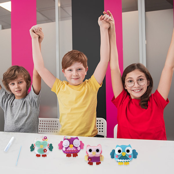 Perfekta sömnadspresenter för blivande konstnärer, öka kreativiteten med pedagogiska pysselset, interaktiv inlärningsupplevelse i gör-det-själv-sömnadsset,