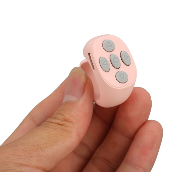 Smart Ring Controller Bluetooth 5.3 Wireless Remote Control Page Turner for Tik Tok Electronic Book Pink