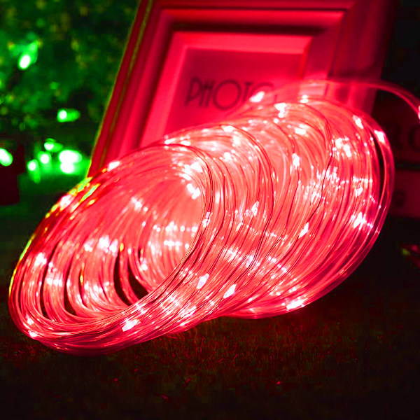 Aurinkokennoinen tähtivalosarja 40ft 100 LED, 8 tilaa, puutarha, nurmikko
