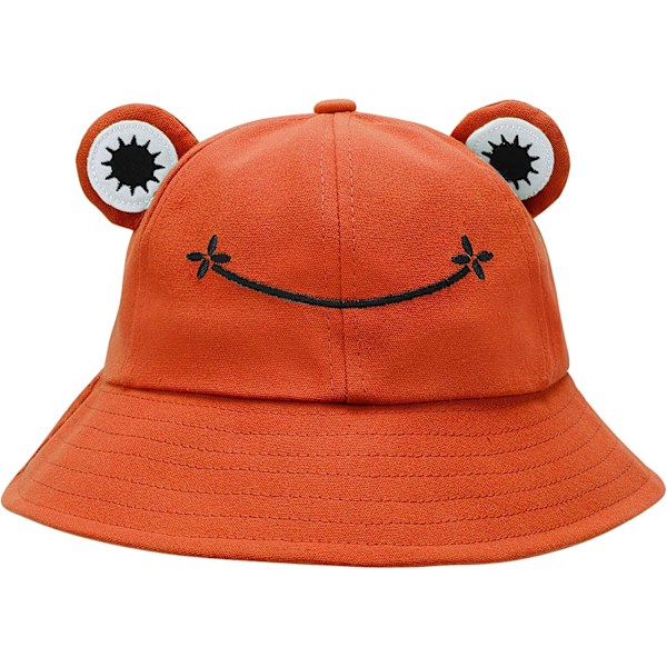 Grodhatt Hink Solhatt för Kvinnor Grod Hinkhatt Sommar Orange