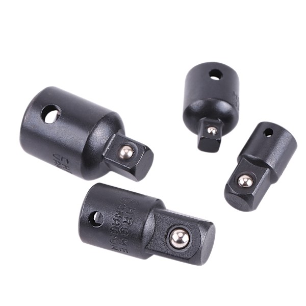 4 stk. Soppadaptersett 1/2\", 3/8\", 1/4\" Soppnøkkeladaptere