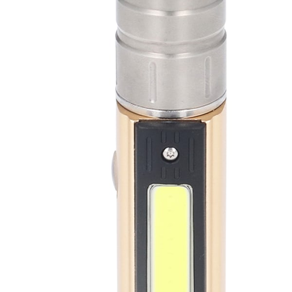 Ädelstenslampa 3 LED 1 COB USB-laddning Aluminiumlegering 2600mAh