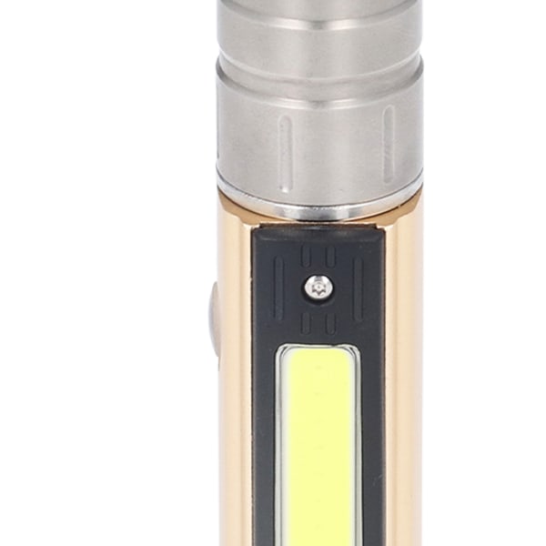 Ædelstenslys 3 LED 1 COB USB-opladning Aluminiumlegering 2600mAh