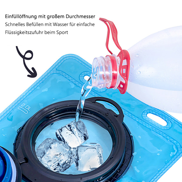 2-Delars Hydreringsblåseset, Hydreringssystem för Utomhusbruk med Läcksäker Vattenbehållare, Dubbel Lödningsförsegling för Ultimat Hållbarhet,