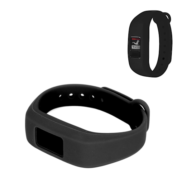 Silikon klokkearmbånd erstatningsstropp justerbar klokkearmbånd for Garmin Vivofit3Black